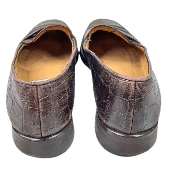 Vintage Coach Brown Leather Penny Loafers Size 8 1/2 B - Picture 6 of 10